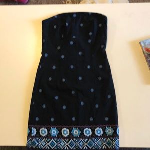 Strapless tight fitting dress